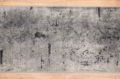 Produktbild von Läufer MARL 80x350 cm Kurzflor Designer Teppichläufer in Grau Antirutsch Gel Basis Teppich