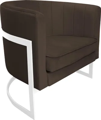 Obrázok produktu pre Glamour kreslo s bielou základňou MG05