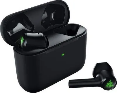 Produktbild von RAZER Hammerhead True Wireless (2nd Gen) - Kabellose Earbuds (In-Ear Ohrhörer, Chroma RGB Beleuchtung, aktive Rauschunterdrückung ANC, ultra-niedrige Latenzen, Lade-Etui) Schwarz
