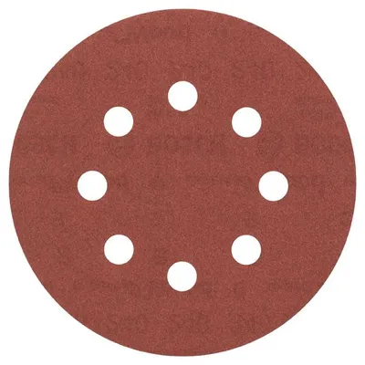 Produktbild von Schleifblatt C430, 125 mm, 240, 8 Löcher, Klett, 5er-Pack