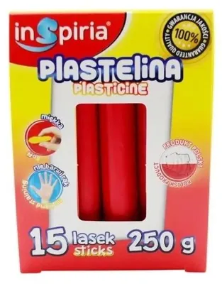 Produktbild von Rote Knetmasse, 15 Stangen, 250 g – InSpiria