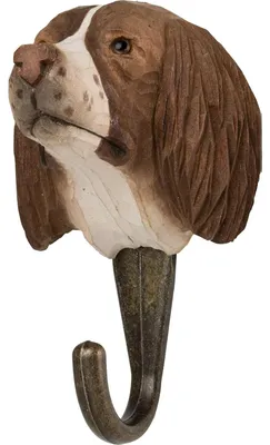 Produktbild von Wildlife Garden Decohook Wandhaken Springer Spaniel (handgeschnitzt)
