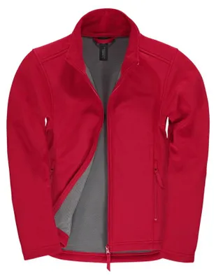 Produktbild von B&C - "ID.701" Softshelljacke für Damen LT1826 (XS) (Rot/Warmes Grau)