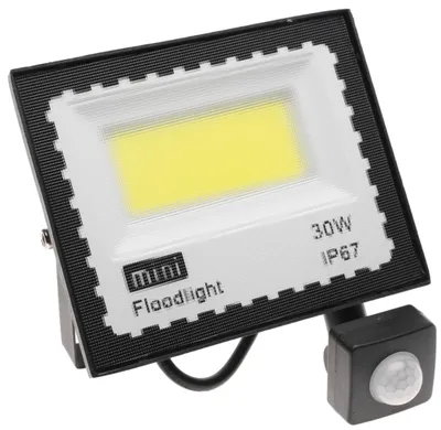 Zdjęcie produktu dla HALOGEN Naświetlacz Lampa LED COB z CZUJNIKIEM Ruchu Zmierzchu 30W 3008
