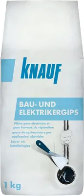 Produktbild von Knauf Bau- und Elektrikergips hellgrau, 1 kg
