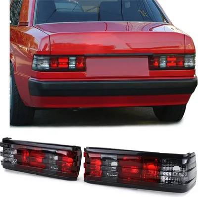 Obrázek produktu pro Zadní světla Red Black pro Mercedes 190 W201 z let 1982-1993