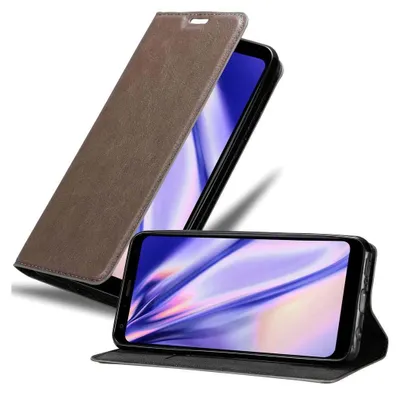 Produktbild von Cadorabo Hülle für LG Q7 / Q7a / Q7+ Schutz Hülle in Braun Handyhülle Etui Case Cover Magnetverschluss