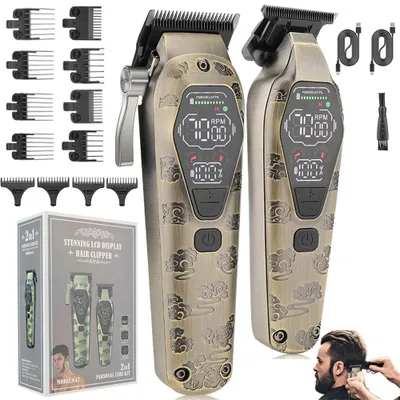 Produktbild von MODFU Haarschneidemaschine für Männer Profi Haarschneider Herren Haartrimmer Bartschneider Barttrimmer Präzisionstrimmer Langhaarschneider Wasserdicht