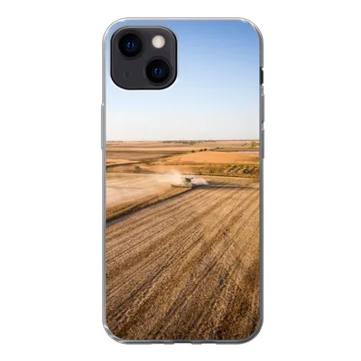 Produktbild von MuchoWow® Handyhülle Schutzhülle Hülle für iPhone 13 Feld - Bauernhof - Traktor - Landwirt - Landleben Silikon Softcase Handy Hülle - Karteninhaber