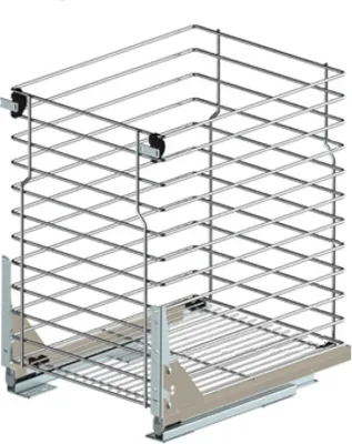 Produktbild von Unterschrankauszug 1 Etage Küchenauszug Schrankauszug mit Softclose – Bodenmontage für Schränke 400 mm