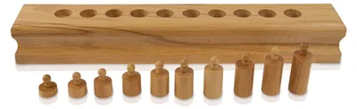 Produktbild von Montessori Zylinderblöcke Holz Lernspielzeug