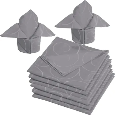 Produktbild von Erwin Müller Serviette Oberhausen" 8er-Pack grau 50x50 cm"