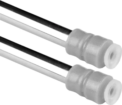 Produktbild von Klemmstange 60-90cm Chrom (2er-Pack), ausziehbare Gardinenstange ohne Bohren, Metall Spannstange mit Schraubtechnik & Saugnapf, rutschfest, Ø10mm