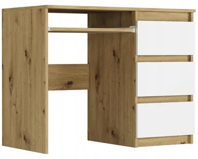 Produktbild von Framire Schreibtisch rechts für Laptop 96 x 50 x 76 cm, Modell MODERN N3, Artisan Weiß