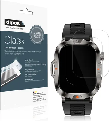 Zdjęcie produktu dla 2x dipos GlassCC VicBou 2.01 Zoll Smartwatch