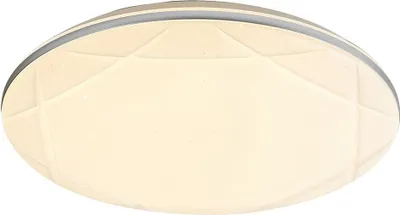 Zdjęcie produktu dla Plafon LED okrągły Oswald srebrno-biały 24W Neutralna biel 1800lm metal wym:7x40x40cm IP20 Rabalux