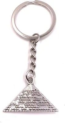 Produktbild von Onwomania Schlüsselanhänger Pyramide Ägyten Wüste Urlaub Andenken Metall Anhänger Charm