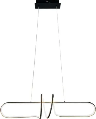 Produktbild von Moderne Designer Pendelleuchte für Wohnzimmer, Esszimmer, über dem Tisch, schwarz, neutrale Farbe, LED 54W VERTIGO Milagro