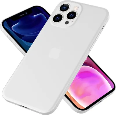 Obrázek produktu pro NALIA Extrémně tenké tvrdé pouzdro pro iPhone 13 Pro Max, průhledné, tenké 0,3 mm, bílé