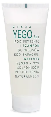 Image de Ziaja Yego, 2in1 Gel douche et shampooing au parfum de Vétiver, 200 ml
