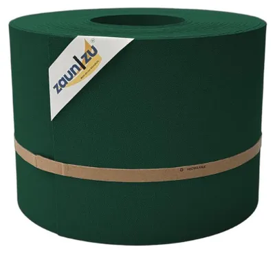 Produktbild von Sichtschutzstreifen zaun|zu PREMIUM 35m Rolle PP Zaunblende für Doppelstabzaun Grün, 35m