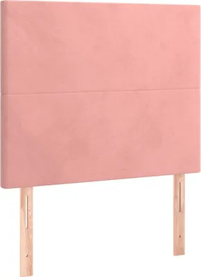 Produktbild von Kopfteil Rosa 100 x 5 x 118/128 cm Samt