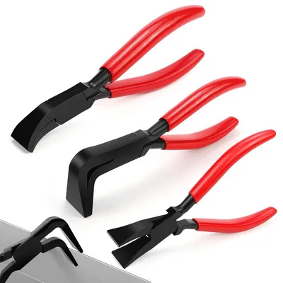 Produktbild von Falzzangen, Falzzangen Klein Set 3tlg Blechbiegezange 0 45 90 Grad Mini Blechzangen Set Abkantzange Blechzange Breit 22 mm Spengler Werkzeug Dachdecke