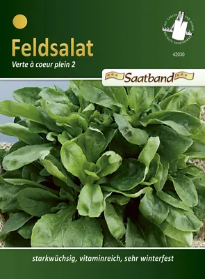 Produktbild von Feldsalat Dunkelgrüner Vollherziger (Saatband) | Feldsalatsamen von N.L. Chrestensen