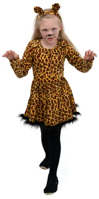 Produktbild von Leoparden Mädchen Kinderkostüm