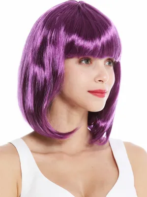 Produktbild von WIG ME UP Perücke Longbob glatt Pony Lila 0073-3-ZA54