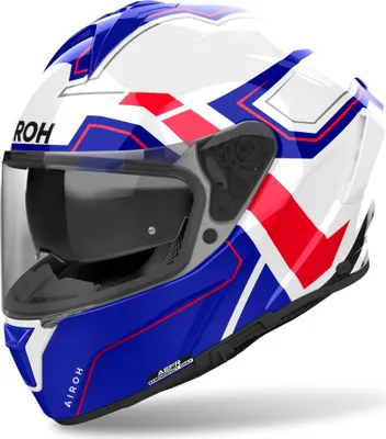 Produktbild von Integralhelm Schutzhelm Crosshelm AIROH SPARK 2 DART Weiß Blau Rot Größe XL