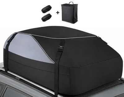 Produktbild von Sailnovo Auto Dachbox Faltbar Dachtasche 15 Kubikfuß(grau-schwarz)