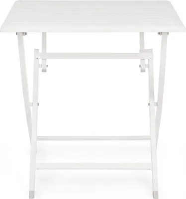 Produktbild von Klapptisch Elin 70 x 70 x 71 cm Aluminium Weiß Esszimmer Esstisch