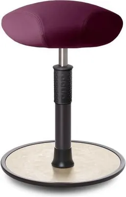 Produktbild von Sitz- Stehhocker Free Regular Triangel skai Nature Base Lila schwarz /creme.