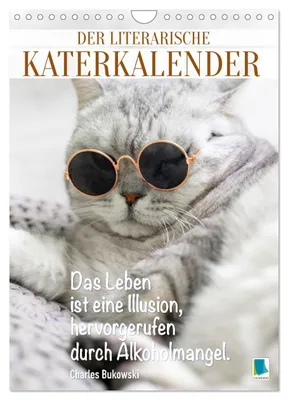Produktbild von Der literarische Katerkalender (Wandkalender 2027 DIN A4 hoch), CALVENDO Monatskalender