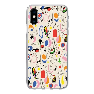 Produktbild von MuchoWow® Handyhülle Schutzhülle Hülle für iPhone X Muster - Abstrakt - Kunst Silikon Softcase Handy Hülle - Handyhülle