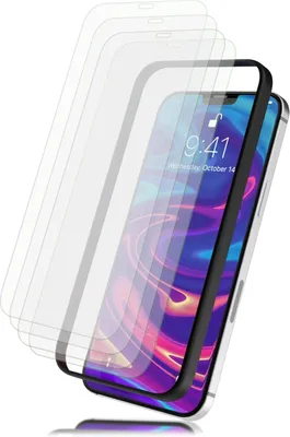 Obrázek produktu pro NALIA 4x ochranné sklo a sada šablon pro iPhone 12 / 12 Pro, ochranné sklo displeje
