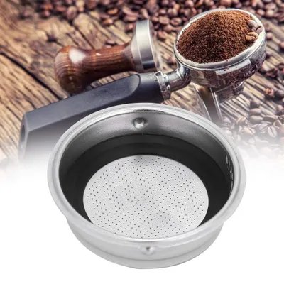 Produktbild von Edelstahl Kaffeefilterkorb - Wiederverwendbarer Siebträger-Einsatz - Für Espressomaschinen - 51 mm