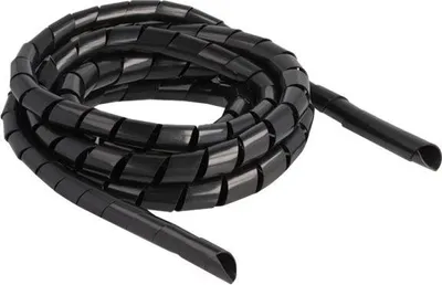 Produktbild von Delock Spiralschlauch flexibel 2 m x 14 mm schwarz