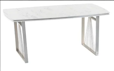 Produktbild von Moderner Esstisch weißer Tisch Esszimmer Wohnzimmer s Design Tische