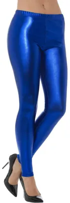 Produktbild von Smiffys 80s Metallic Disco Leggings, Gold Halloween und Karneval