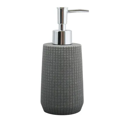 Produktbild von MSV Seifenpumpe/Spender - Squares - Kunststein - grau - 18 cm