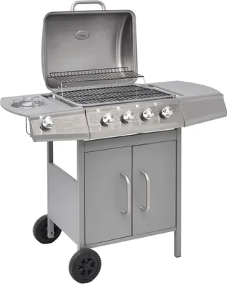Produktbild von Gasgrill 4+1 Flammen Silbern