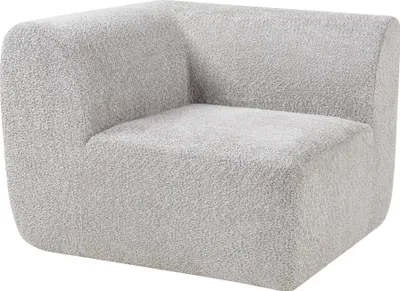 Produktbild von Sofa-Modul ‘Hurvas’ Eckelement mit Armlehne 108 x 108 x 76 cm Bouclé Grau