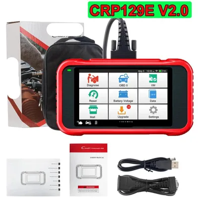 Image de Scanner OBD2 - Autodiagnostic - Lecteur de codes d'erreur - Appareil de diagnostic - Outil de diagnostic - Diagnostic pour 4 systèmes