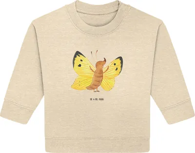 Produktbild von Mr. & Mrs. Panda Organic Baby Pullover Schmetterling Zitronenfalter 12. - 18. Monat - Natural Raw - Geschenk, Lustige Sprüche, Anders, Liebe, Fakt, Bullover
