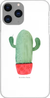 Produktbild von Mr. & Mrs. Panda Iphone 11 Pro Handyhülle Kaktus Wut - Weiß - Geschenk, Kollege, Chefin, Kakteen, Büro, Premium Kunststoff, Kollegin, Handy Case