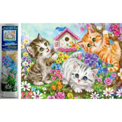 Obrázok produktu pre Norimpex Diamond-Gemä lde Kä tzchen 30x40cm