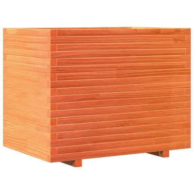 Produktbild von vidaXL Pflanzkübel Wachsbraun 90x60x72,5 cm Massivholz Kiefer