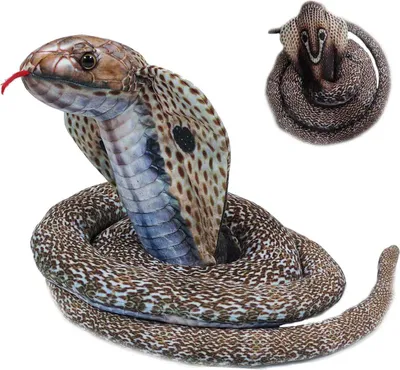 Produktbild von 1 Stofftier Schlange Kobra, 200 cm, braun, Kuscheltiere Plüschtiere Schlangen Reptilien Kriechtiere
